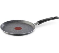 Сковорода блинная TEFAL Natural Cook 4213522 круглая 22 см несъемная ручка без крышки серый 910005399 2013430