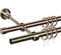 Карниз металлический ООО АС Март Грейс D16Г/16Г, антик, 1,6 м, в упаковке 4812634009177