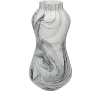 Декоративная ваза "Эбру" из цветного стекла Вещицы, Д127 Ш127 В250, серый CSA-38M