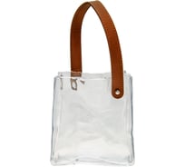 Декоративная ваза-сумка Вещицы стекло, Д155 Ш90 В160, прозрачный, коричневый CSA-37S