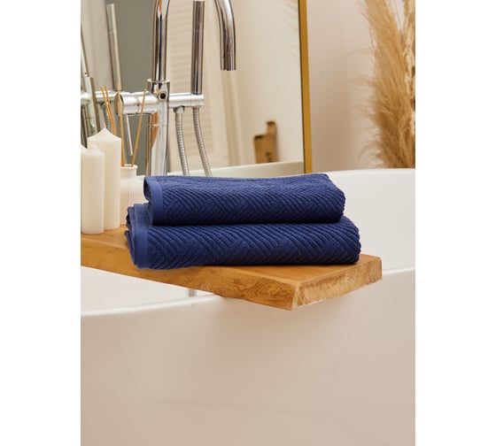 Полотенце махровое TAC VENTURA/70x140/500 г/м2 ROYAL BLUE, синий 2811-72584