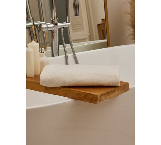 Полотенце махровое TAC VENTURA/70x140/500 г/м2 WHITE, белый 2811-72553 1