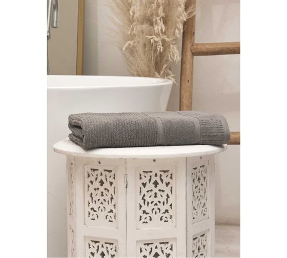 Полотенце махровое TAC DORA/70x140/550 г/м2 GRAY, серый 2809-72485 1