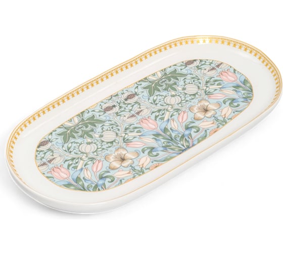 Овальное блюдо FIORETTA FLOWERS 33x16.5 см TDB595