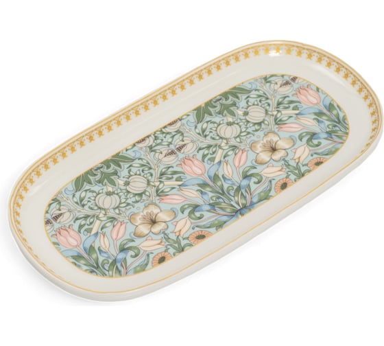 Овальное блюдо FIORETTA FLOWERS 24.4x12.5 см TDB596 1