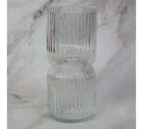 Текстурная декоративная ваза Никольский завод светотехнического стекла ХАРВИБЕЙ2 средняя, диаметр 115 мм, высота 25 см, 1.8 л 071583