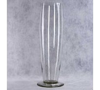 Ваза на плитке Никольский завод светотехнического стекла МАРИТТ2 средняя, высота 40 см, диаметр 12 см 063230