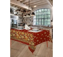 Скатерть Мастерская снов Мир вкуса 145x145 см, с МВО и 6 салфеток, Снежинка с1105шв/20399-1