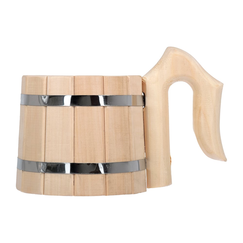 Бондарная кружка Банные Штучки С лёгким паром 0.5 л, липа 31094 ...