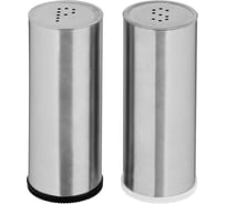 Набор Mallony из 2 предметов: солонка и перечница, SKANDI, размер 8x3 см, из нерж стали 108140