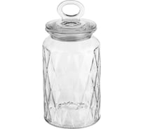 Банка стеклянная Mallony FANTASIA, объем: 1,3 л, для хранения сыпучих продуктов 107833