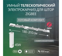 Умный телескопический электрокарниз Roximo 180-310 см Zigbee CRTKITZU1