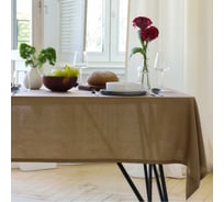 Скатерть Этель ECO, цвет оливковый, 136x250 см, 70% хлопок, 30% лен, 190 г/кв.м 10398304