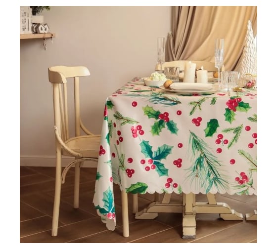 Скатерть Доляна Rowan 145x110 см, 100 % полиэстер 10389073