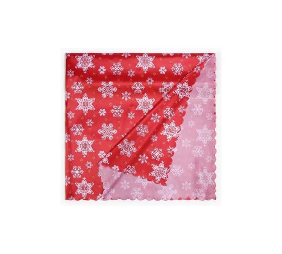 Скатерть Доляна Snow 145x300 см, 100 % полиэстер 10389072