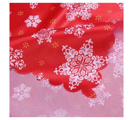 Скатерть Доляна Snow 145x220 см, 100 % полиэстер 10389071