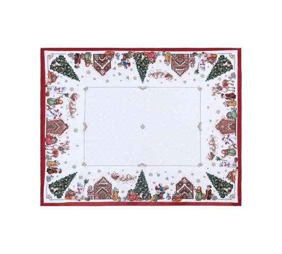 Скатерть Доляна Радостные моменты 145x180 +/- 3 см, 100 % полиэстер 10400873