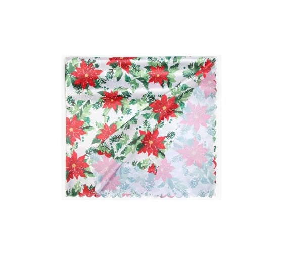 Скатерть Доляна Сhristmas flowers 145x180 см, 100 % полиэстер 10389065