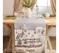 Дорожка Этель Зимняя деревня 40x149 см, 100% хлопок, саржа 190 г/кв.м 10658935