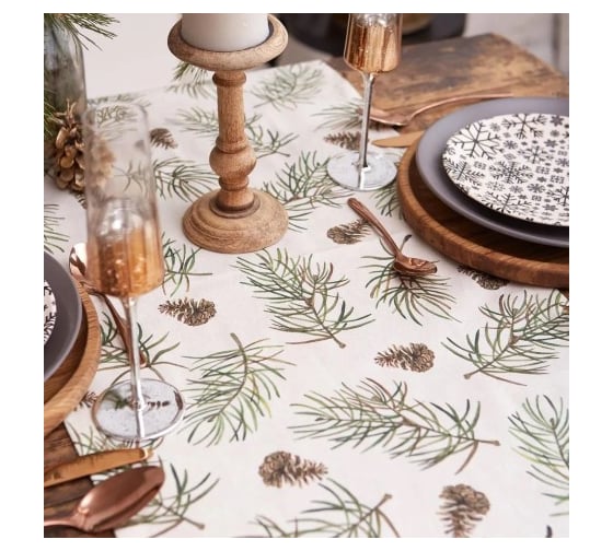 Дорожка на стол Этель Christmas tree 40х147 см, 100% хлопок, саржа 190 г/кв.м 5135209