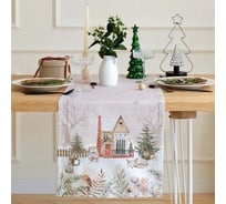 Дорожка на стол Этель Звери в городе 40x147 +/- 5 см, 100% хлопок, саржа 190 г/кв.м 9905074