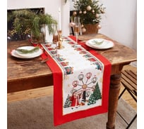 Дорожка на стол Этель Новогодняя ярмарка 40х147 см, 100% хлопок, саржа 190 г/кв.м 5135206
