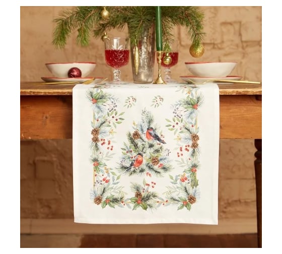 Дорожка на стол Этель Сhristmas bells 40x147 +/- 5 см, 100% хлопок, саржа 190 г/кв.м 7346928