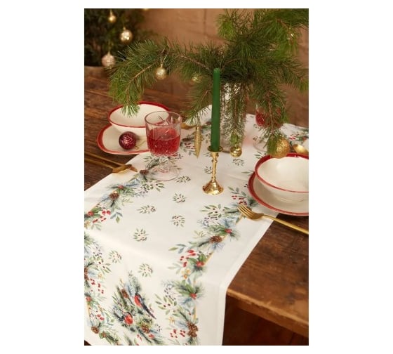 Дорожка на стол Этель Сhristmas bells 40x147 +/- 5 см, 100% хлопок, саржа 190 г/кв.м 7346928