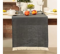 Дорожка на стол Этель Linen style 40x146 см, цвет серый микс,100% лен 10353319