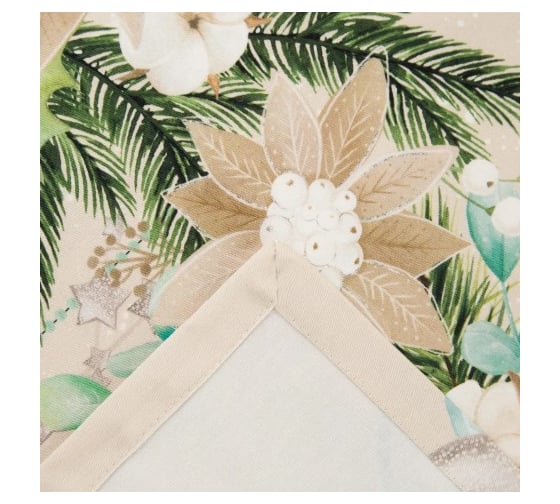 Скатерть Этель Beautiful Сhristmas 149x180 см с ГМВО, 100% хлопок, 190 г/кв.м 5035898