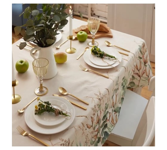 Скатерть Этель Cotton 149x110 см, 100% хлопок, репс 210 г/кв.м 10226802