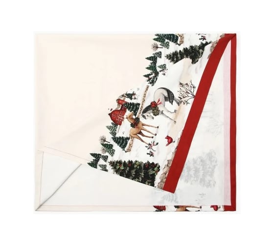 Скатерть Этель New Year's farm 110x149 см, 100% хлопок, саржа 190 г/кв.м 10658897