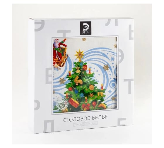Скатерть Этель Новогодняя сказка 150x220 см +/-3 см с ГМВО, 100% хлопок 1652690