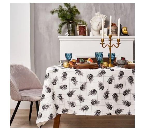 Скатерть Этель Christmas 150x250 см, 100% хлопок, саржа 190 г/кв.м 9215858