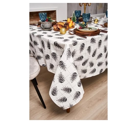 Скатерть Этель Christmas 150x250 см, 100% хлопок, саржа 190 г/кв.м 9215858