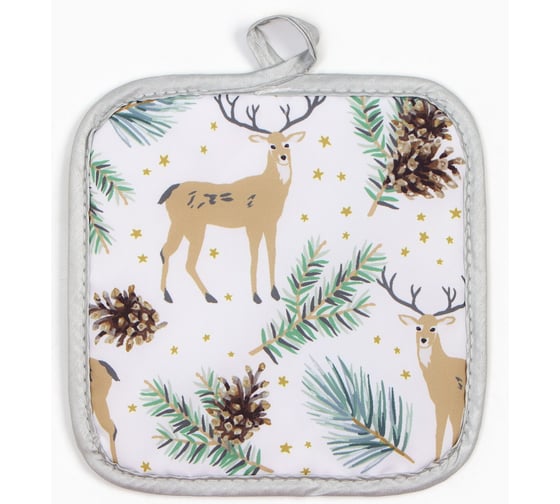 Прихватка Доляна Олени 17*17 см, 100% п/э 9473774 1