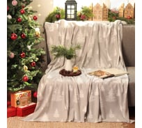 Плед Экономь и Я Ёлочки 150х180 см, плотность 160 гр/м2, 100% полиэстер 9518110