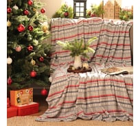 Плед Экономь и Я Новогодний узор 150х200 см, плотность 160 гр/м2, 100% полиэстер 9518119
