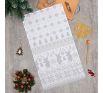 Полотенце Доляна Сканди стиль 40x70 см, 100% хлопок, 164 г/м2 3810792