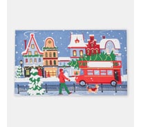 Полотенце Доляна Праздник в городе 35x60 см, 100% хлопок, 160 г/м2 4389614