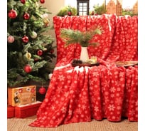 Плед Экономь и Я Snow 150х180 см, плотность 160 гр/м2, 100% полиэстер 9518114