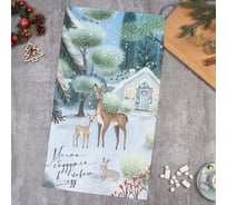 Полотенце Этель Мечты сбудутся 40x73 см, 100% хлопок, саржа 190 г/м2 9907875