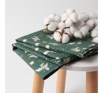 Полотенце Этель Новогодние шары 80x150 см, 100% хлопок, ваф.полотно, 160 г/м2 10548965