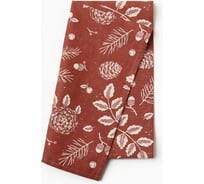 Полотенце Этель New Year's plants 40x73 см, 100% хлопок, рогожка 186 г/м2 10658893