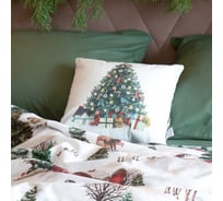 Подушка Этель Елочка с подарками, 40х40 см, велюр, 100% п/э 10454181