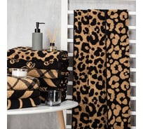Махровое полотенце Этель Леопард 70x130 см, 420 гр/м2, 100% хлопок 6851374