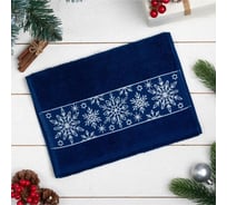 Махровое полотенце Этель Снежинки ажурные 30x60 см, 100% хлопок, 360гр/м2 6977336