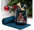 Махровое полотенце Экономь и Я Merry Christmas 30х60 см, синий, 100% хлопок, 340 г/м2 9177090 1