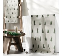 Махровое полотенце Этель Ёлки 50x90 см, 100% хлопок, 420 г/м2 10571872