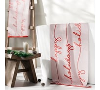 Махровое полотенце Этель Happy holiday, 50x90 см, 100% хлопок, 420 г/м2 10571875